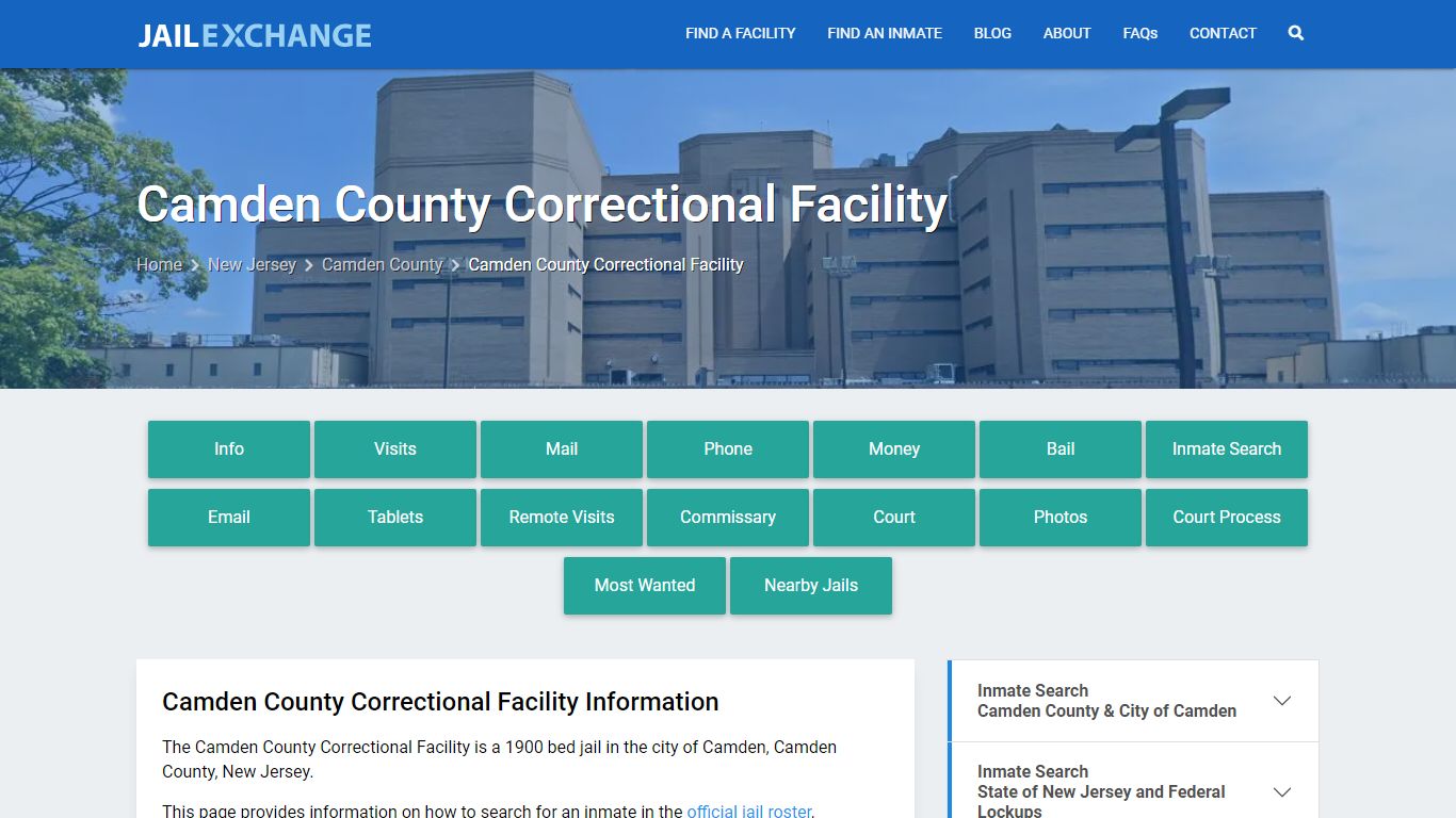 Camden County Jail NJ | Booking, Visiting, Calls, Phone